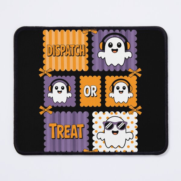 Item preview, Dispatch Or Treat 911 Dispatcher Ghost Halloween Bow Police designed and sold by Sandrhaus.