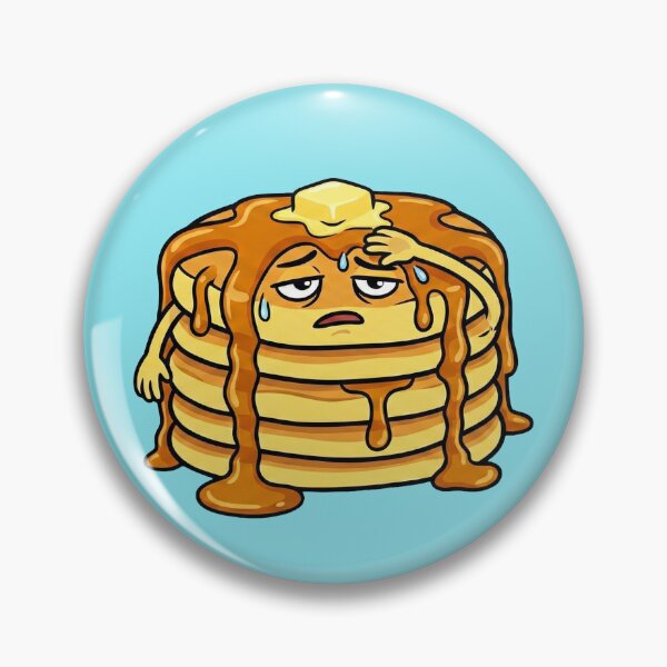 Item preview, Melting Tired Pancakes Funny Breakfast Cartoon designed and sold by srusi.