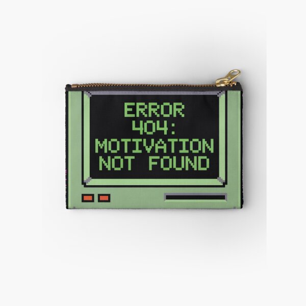 Aperçu de l'œuvre Erreur 404 : Motivation introuvable | Humour de programmeur | Cadeau rétro pour codeur créée et vendue par PXLHDVP.