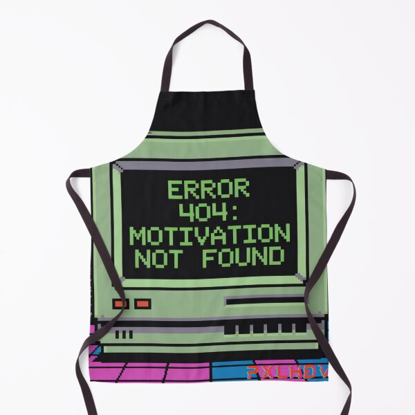 Aperçu de l'œuvre Erreur 404 : Motivation introuvable | Humour de programmeur | Cadeau rétro pour codeur créée et vendue par PXLHDVP.