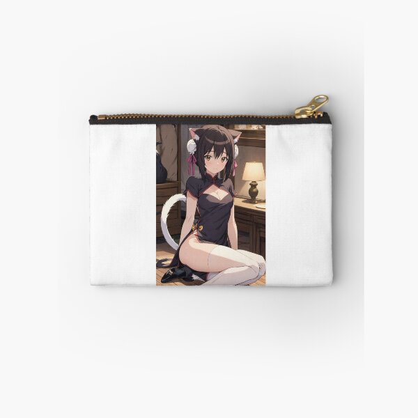 Item preview, Charming Neko Girl Portrait: Lin Xiao-Mei in Elegant Cheongsam designed and sold by iloveanimechibi.