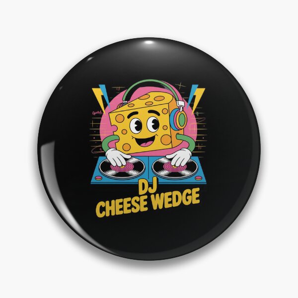 Artikelvorschau, DJ Cheese Wedge Cartoon Headphones Fun entworfen und verkauft von Sandrhaus.