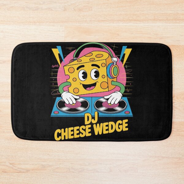 Item preview, Dj Cheese Wedge Cartoon Headphones Fun designed and sold by Sandrhaus.