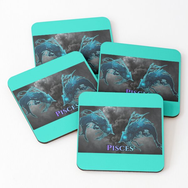 Item preview, Pisces Ice Zodiak - Frozen Twin Fish Celestial Ocean Spirit designed and sold by GreennieArt.