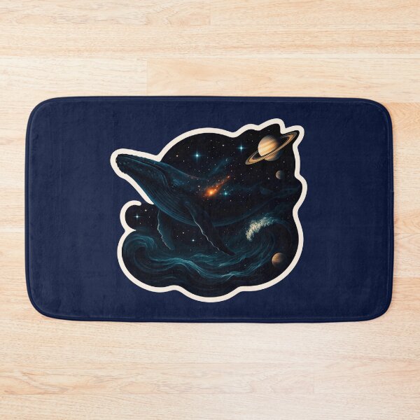 Item preview, Surreal Cosmic Whale Floating Through Starry Universe designed and sold by PinUpPizzazz.