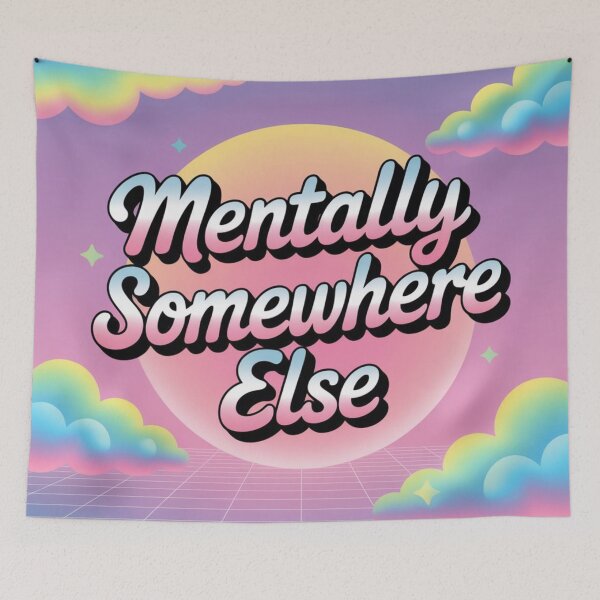 Item preview, Mentally Somewhere Else | Introvert Shirt | Dark Humor Daydreamer Gift designed and sold by PXLHDVP.