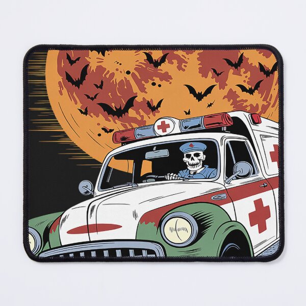 Item preview, Skeleton Driving Ambulance Halloween Horror Costume Driver designed and sold by VladimiaPutin.