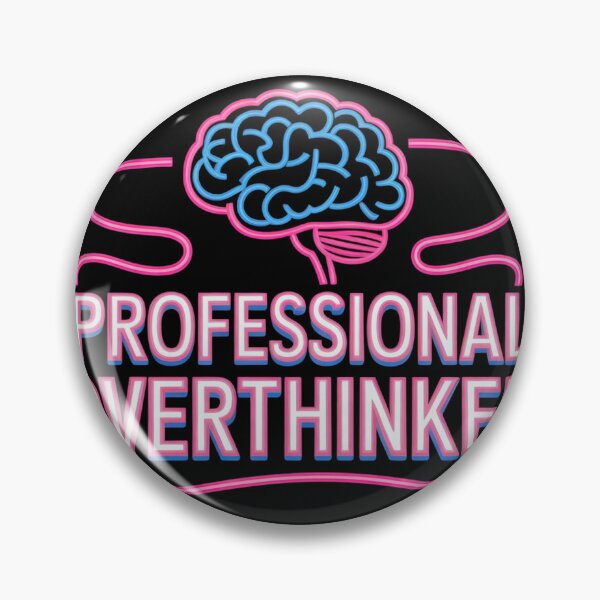 Item preview, Professional Overthinker | Neon Brain Art | Anxiety Humor Vaporwave Gift designed and sold by PXLHDVP.
