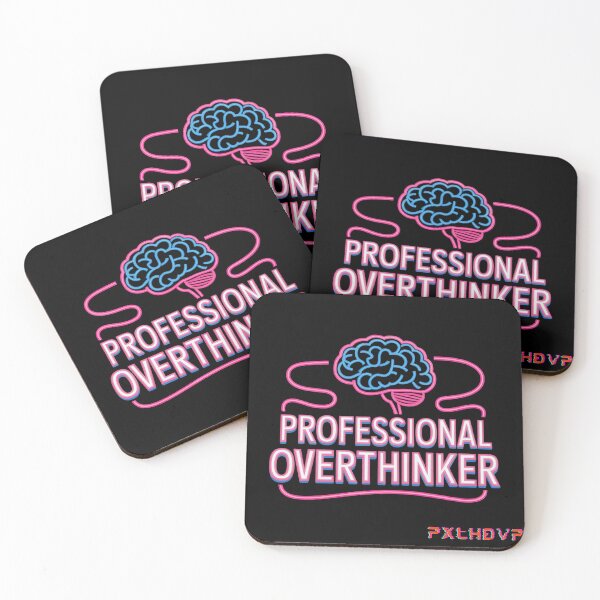 Item preview, Professional Overthinker | Neon Brain Art | Anxiety Humor Vaporwave Gift designed and sold by PXLHDVP.