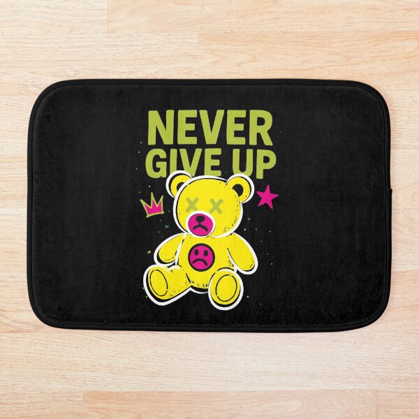 Item preview, Never Give Up Streetwear Graphic bear designed and sold by CamaleonDesigns.
