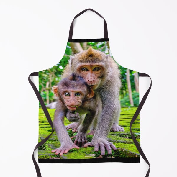 Item preview, Monkeys at Monkey Forest in Ubud Bali Cute Pair of Monkey Rascals designed and sold by Adam Gormley.