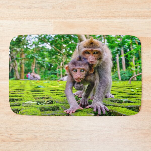 Item preview, Monkeys at Monkey Forest in Ubud Bali Cute Pair of Monkey Rascals designed and sold by Adam Gormley.