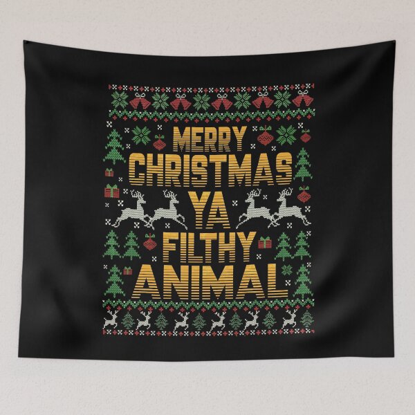 Item preview, Merry Christmas Ya Filthy Animal designed and sold by PrettyInk.