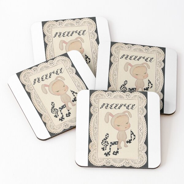 Item preview, yoshitomo nara polka dot music notes dainty lace designed and sold by SusanaRio.
