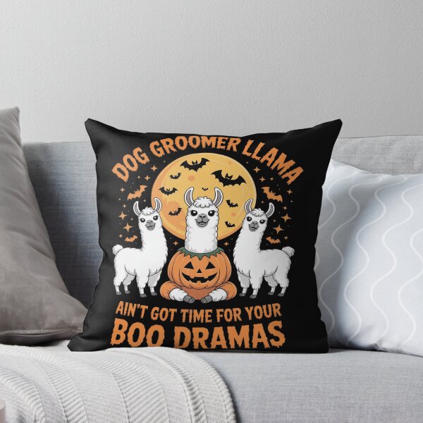 Item preview, Dog Groomer Llama Funny Sarcastic Boo Dramas Halloween designed and sold by Sandrhaus.