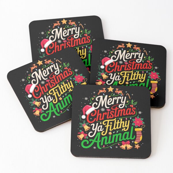 Item preview, Merry Christmas Ya Filthy Animal designed and sold by PrettyInk.