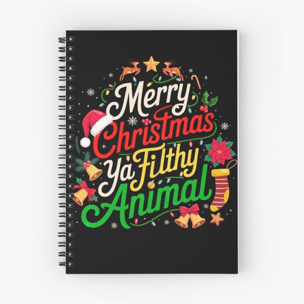 Item preview, Merry Christmas Ya Filthy Animal designed and sold by PrettyInk.