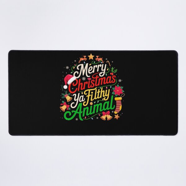 Item preview, Merry Christmas Ya Filthy Animal designed and sold by PrettyInk.