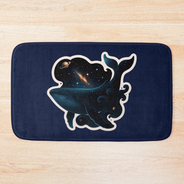 Item preview, Surreal Cosmic Whale Floating Through Starry Universe designed and sold by PinUpPizzazz.
