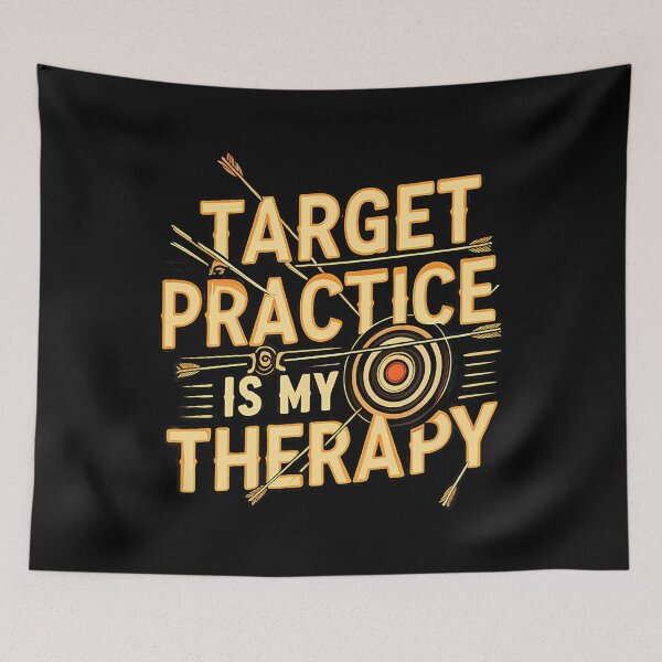 Item preview, Target Practice Is My Therapy Archery Bow Arrow designed and sold by BeverlyBrenda.