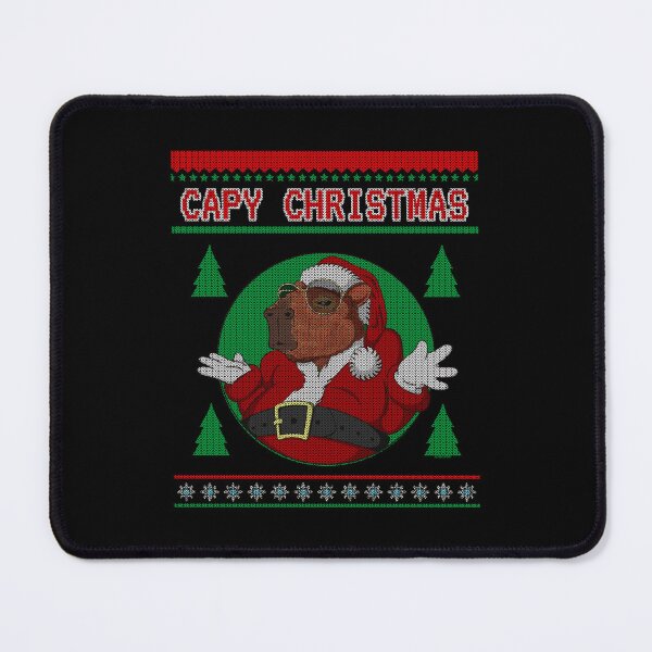 Item preview, Capy Christmas – Sassy Holiday Capybara in Ugly Sweater Style designed and sold by LicencaPoetica.