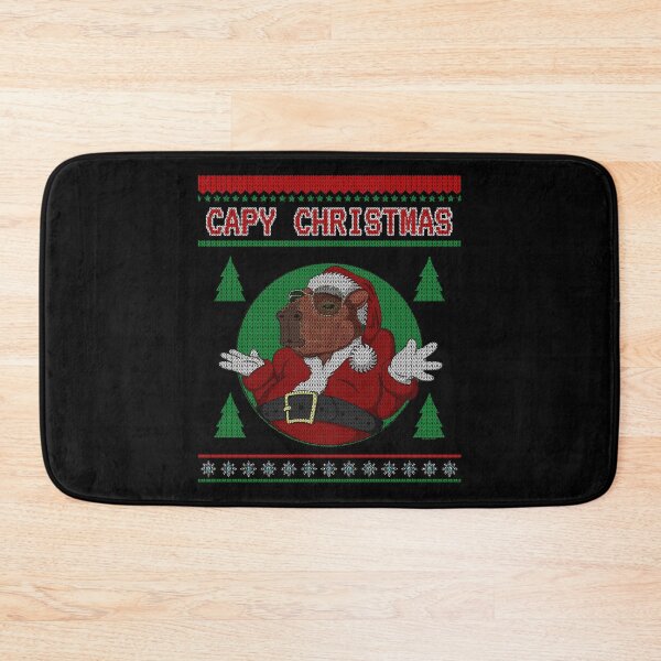 Item preview, Capy Christmas – Sassy Holiday Capybara in Ugly Sweater Style designed and sold by LicencaPoetica.