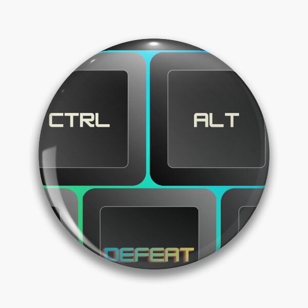 Item preview, Ctrl Alt Defeat Cyan | Funny Gamer Gift | RGB Keyboard Humor Shirt designed and sold by PXLHDVP.