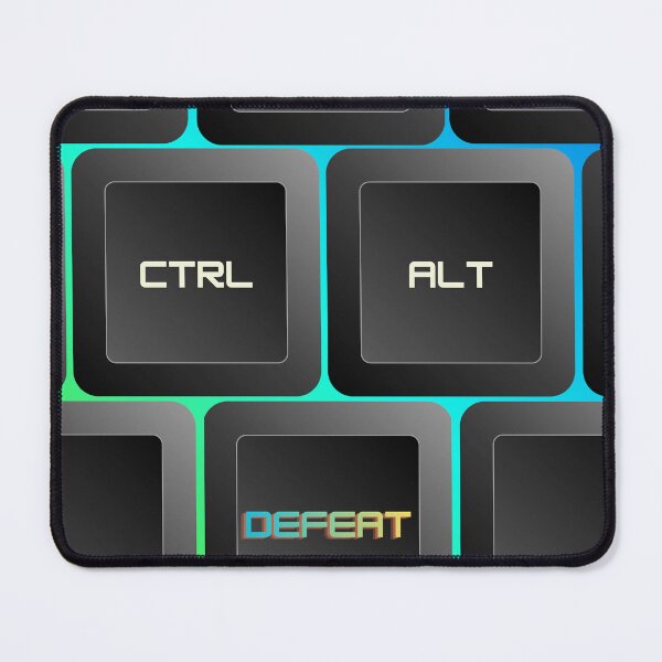 Item preview, Ctrl Alt Defeat Cyan | Funny Gamer Gift | RGB Keyboard Humor Shirt designed and sold by PXLHDVP.