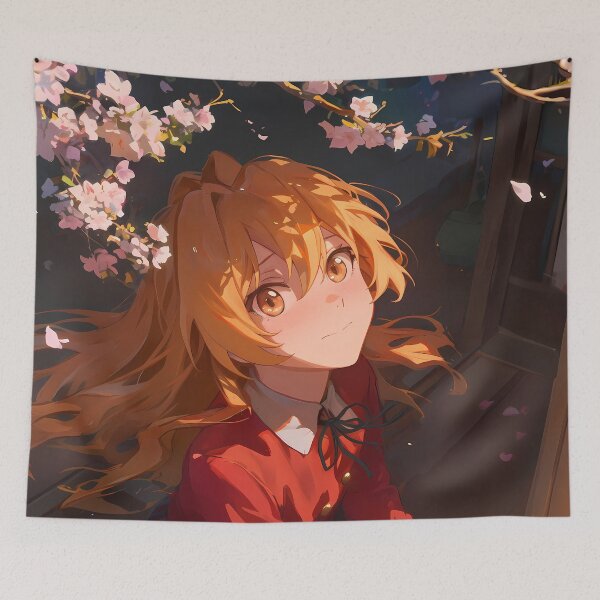 Item preview, Minori Kushieda Toradora Sakura Anime Girl Surrounded By Bright Spring Blossom Light designed and sold by CarlosBender.