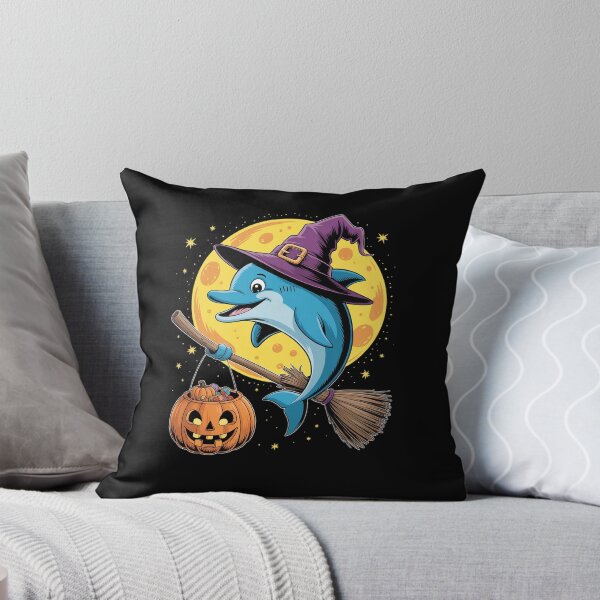 Item preview, Dolphin Witch Hat Trick or Treat Candy Bucket Halloween designed and sold by ryukaizox1.