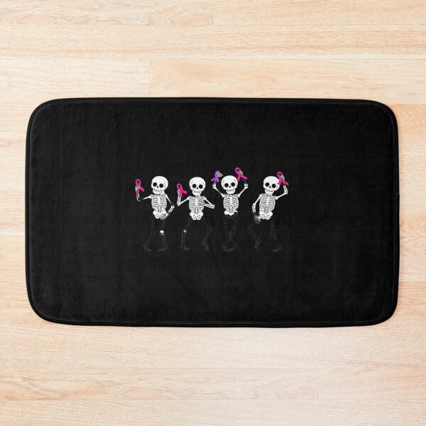 Item preview, Domestic Violence Breast Cancer Pink Purple Ribbon Skeletons designed and sold by ryukaizox1.