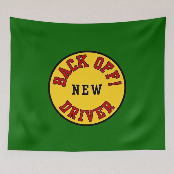 Item preview, DRIVERS SIGN, CAR, BACK OFF!  NEW DRIVER, NOVELTY  designed and sold by AASparksDesigns.