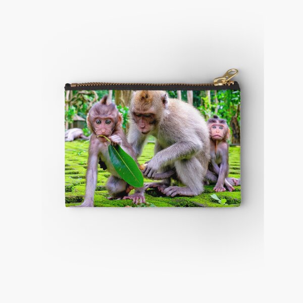 Item preview, Monkey Family with Babies at Monkey Forest in Ubud Bali designed and sold by Adam Gormley.