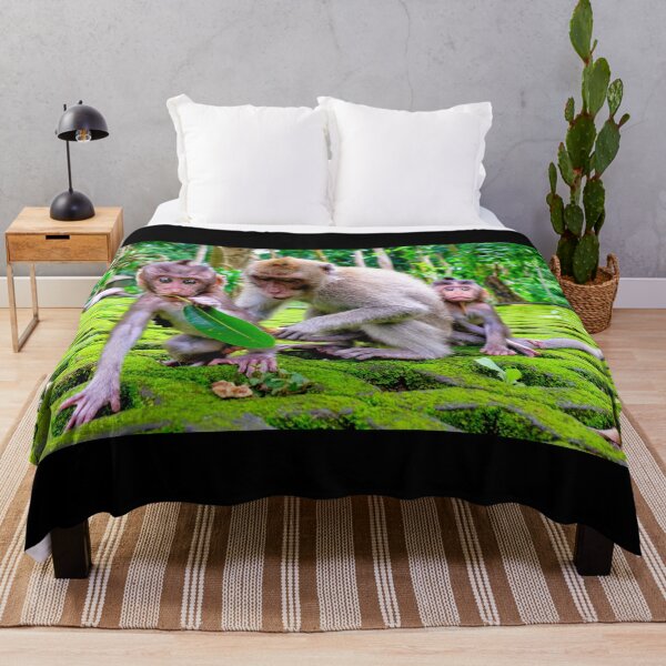 Item preview, Monkey Family with Babies at Monkey Forest in Ubud Bali designed and sold by Adam Gormley.