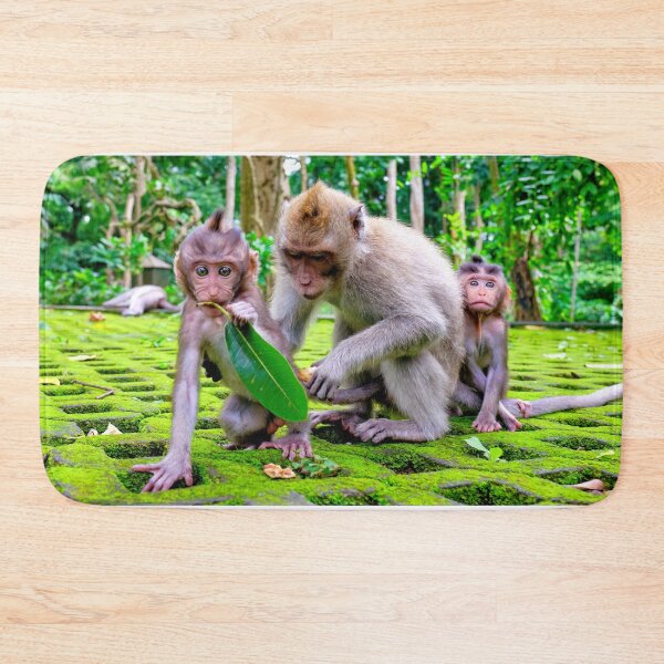 Item preview, Monkey Family with Babies at Monkey Forest in Ubud Bali designed and sold by Adam Gormley.