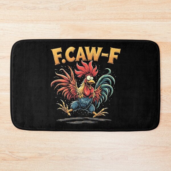 Item preview, F Caw F Funny Crazy Rooster Cartoon T-Shirt Design designed and sold by SoftyDesigns.