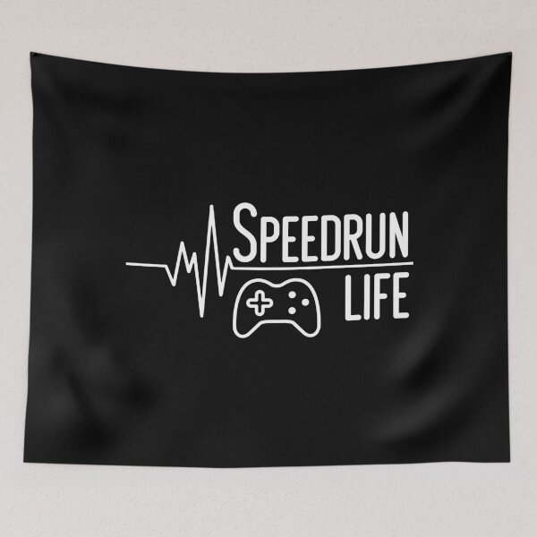 Item preview, Speedrun Life Heartbeat Gamer Controller Design designed and sold by PHRASEandSTYLE.