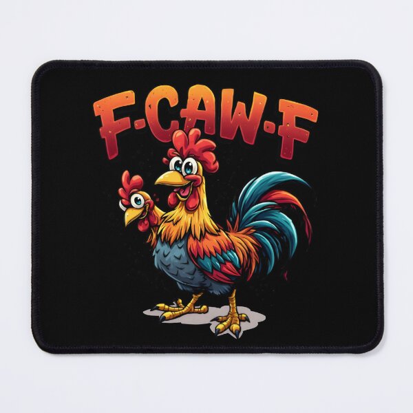 Item preview, Funny F-CAW-F Rooster – Bold Cartoon Chicken with Attitude designed and sold by SoftyDesigns.