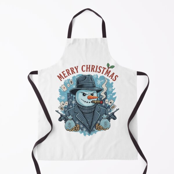 Item preview, Gangster Snowman Christmas Art – Funny Mafia Snowman Holiday Design designed and sold by TayShopMT.