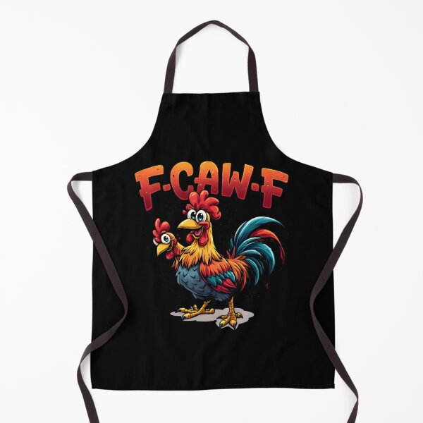 Item preview, Funny F-CAW-F Rooster – Bold Cartoon Chicken with Attitude designed and sold by SoftyDesigns.