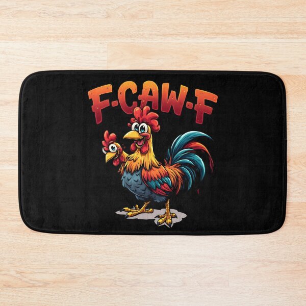 Item preview, Funny F-CAW-F Rooster – Bold Cartoon Chicken with Attitude designed and sold by SoftyDesigns.