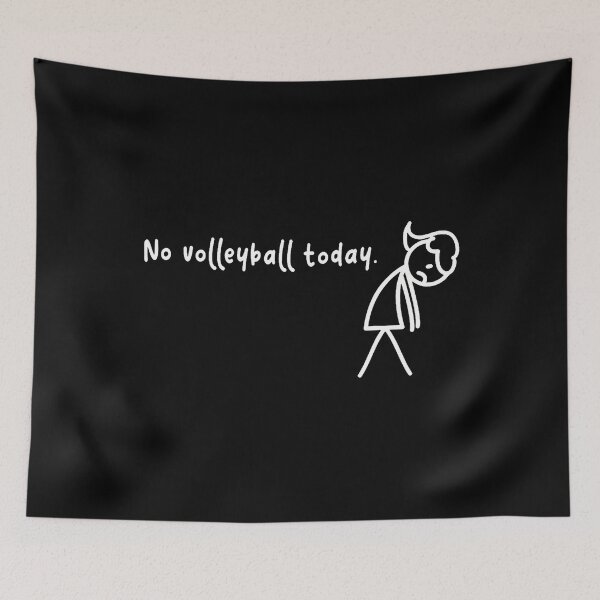 Item preview, No Volleyball Today Today Sad Stick Women Girls designed and sold by VivanLaurel.
