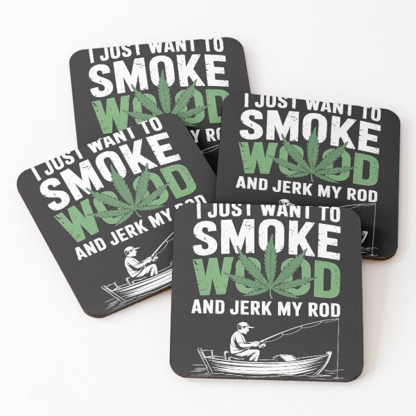 Item preview, Smoke Weed And Jerk My Rod Fishing Cannabis 420 Stoner Dad designed and sold by Rackaam.