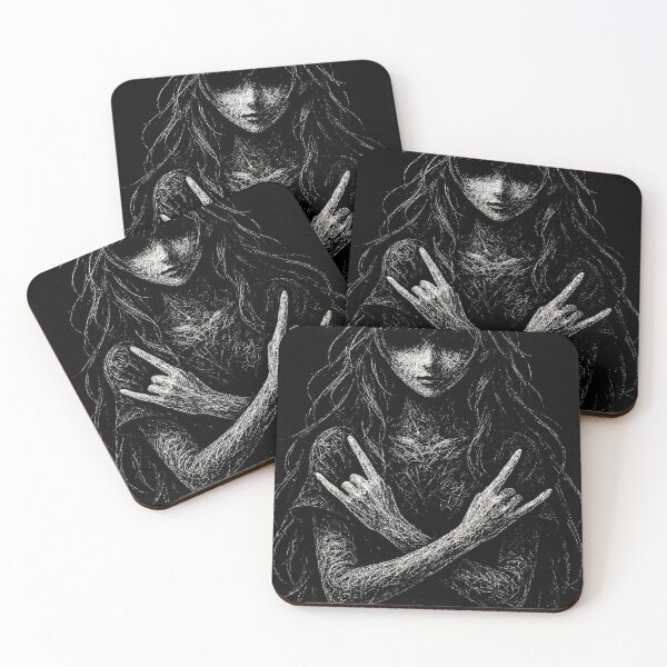 Item preview, Dark Anime-Inspired Metalhead Waifu designed and sold by Mortisigil.