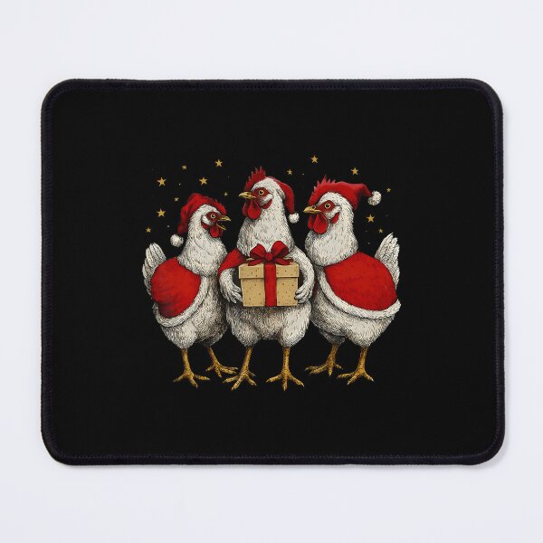 Item preview, Funny Chicken Santa Xmas Tree Farm Merry Christmas Men Women designed and sold by DanielleTonia.