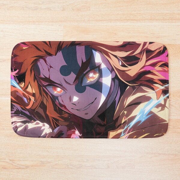 Item preview, Akaza Demon Slayer Anime Fiery Demon Battle Intense Power designed and sold by CarlosBender.