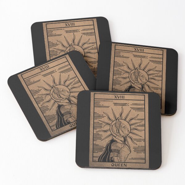 Item preview, medieval templar knight queen tarot card designed and sold by CamaleonDesigns.