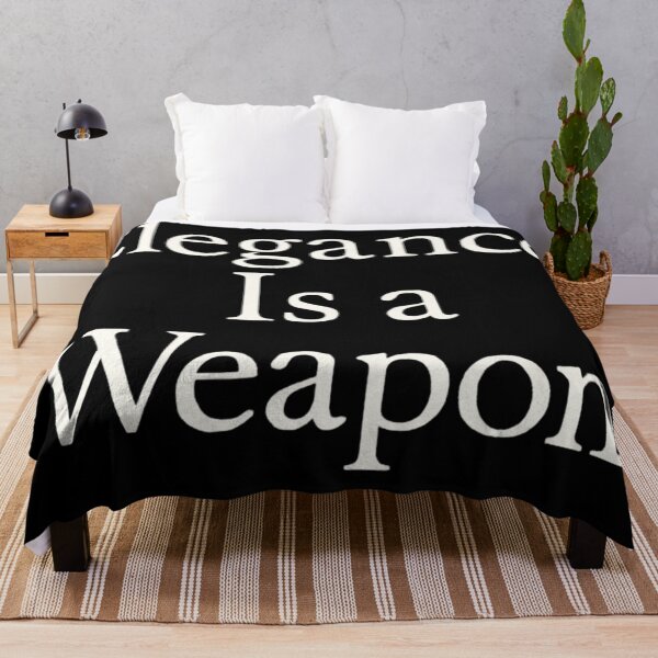 Item preview, Elegance Is a Weapon – Gothic Minimalist Quote – Dark Academia Typography Design designed and sold by Mouraludia.