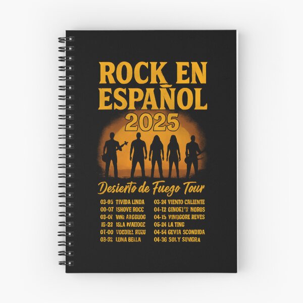 Item preview, Rock En Espaol 2025 Desierto De Fuego Tour T-Shirt designed and sold by Gwansiognu.