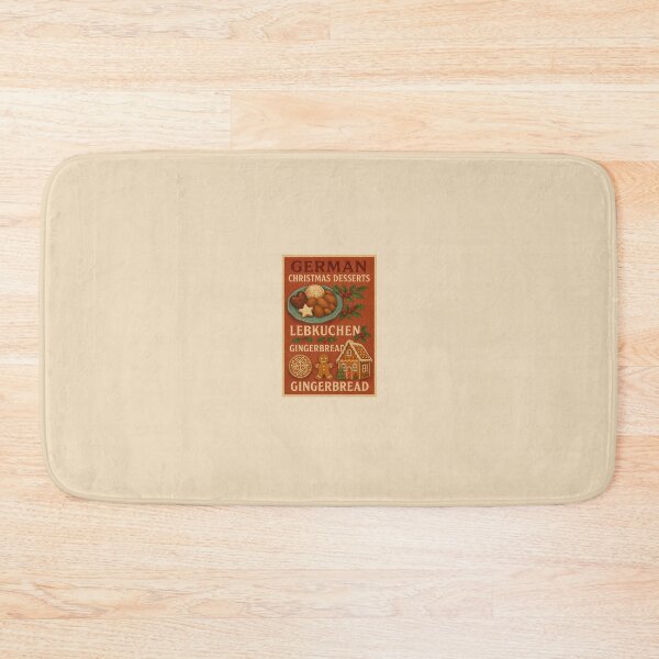 Item preview, German Christmas Desserts — Lebkuchen & Gingerbread Vintage Poster designed and sold by Novel Works Studio.